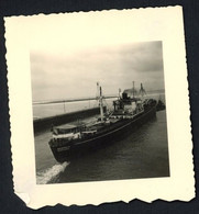 Photo Originale 7,5 X 7,5 Cm - Cargo Mortain Dunkerque - Voir Scan - Boats
