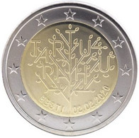 Pièce De 2 Euros (Mint) UNC - Estonie - Dedicated To The Centenary Of The Tartu Peace Treaty - Estland