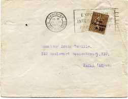 FRANCE LETTRE AFFRANCHIE AVEC LE N°267 DEPART PARIS 21 III 1936 R. DES PYRENEES POUR LA FRANCE - 1927-31 Sinking Fund