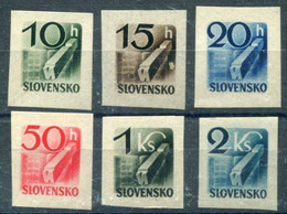 SLOVAKIA 1943 Newspaper Stamps MNH / **.  Michel 115-20 - Nuovi