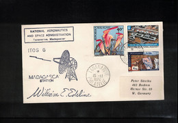 Madagascar 1974 Space / Raumfahrt Satellite ITOS - G - NASA Tananarive Tracking Station Interesting Cover - Afrika