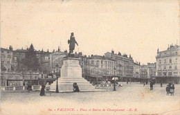 CPA France - Drôme - Valence - Place Et Statue De Chapionnet - E. R. - Collection Rey - Animée - Statue - Monument - Valence