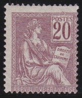 France   .    Y&T   .      113  (2 Scans)        .     **     .      Neuf Avec Gomme  Et SANS Charnière - 1900-02 Mouchon