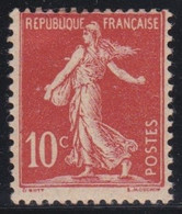 France   .    Y&T   .      134      .    *     .      Neuf Avec Gomme - 1906-38 Säerin, Untergrund Glatt