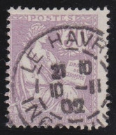 France   .    Y&T   .      128      .    O     .     Oblitéré - 1900-02 Mouchon
