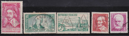France   .    Y&T   .       5 Timbres     .    O    .        Oblitéré - Used Stamps