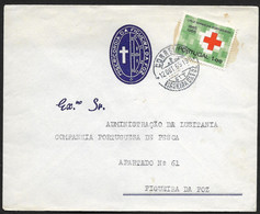 Portugal Lettre Misericórdia Da Figueira Do Foz Assistance Sociale 1965 Timbre Croix Rogue Red Cross Stamp - Covers & Documents