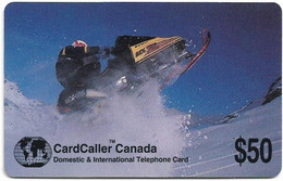 Canada - CardCaller - Snow Bike, Exp.31.12.1995, Remote Mem. 50$, Used - Canada