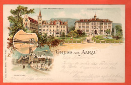 EAGR-02  Gruss Aus Aarau  Gelaufen Von MURI Aargau In 1899 - Aarau