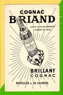 Buvard & Blotting Paper : Cognac BRIAND  Boutillier De Lauriere - Liquor & Beer