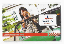 CONGO CARTE GSM WARID Verso Numeroté - Congo
