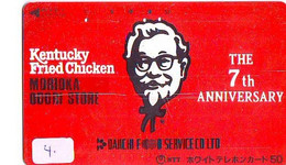 KFC - Kentucky Fried Chicken (4) * Telecarte Japon * Japan Phonecard - Advertising