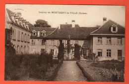 EAGR-14 RARE Institut De Montagny-la-Ville Sepia  Ccirculé 1930 Vers Estavayer-le-lac - Estavayer