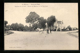CPA Pré-en-Pail, Descente De La Gare, Routes De Mayenne Et De Domfront - Mayenne