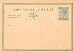 Aa6768 - HONG KONG - POSTAL HISTORY -  Postal STATIONERY CARD  1 Cent - Ganzsachen