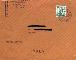 Aa6769 - HONG KONG - POSTAL HISTORY -  COVER From SAI YUNG PUN To ITALY   1951 - Cartas & Documentos