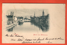 EAGR-36  Blick Vom Mühlesteg In Zürich  Stempel Bülach 1899 - Bülach