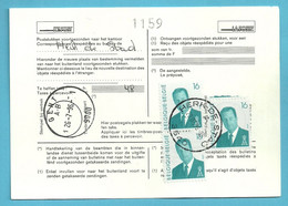 2535 Op Kaart (type)965 Voor TAXE DE REEXPEDITION Met Stempel HERK-DE-STAD Van Postkantoor GENT - 1993-2013 Koning Albert II (MVTM)