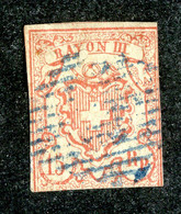 W 17638 1852  Used Mi.12 Used Cat.€125.( Offers Welcome! ) - 1843-1852 Kantonalmarken Und Bundesmarken