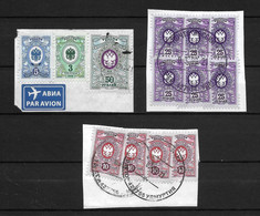 Russia Definitives Recent Used Stamps On Fragment - Used Stamps