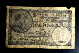 A7  BELGIQUE    BILLETS DU MONDE   BELGIUM  BANKNOTES  5 FRANCS 1938 - [ 9] Collections