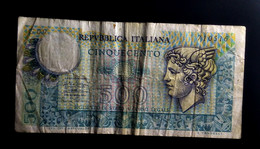 A7   ITALIE   BILLETS DU MONDE     ITALIA   BANKNOTES  500  LIRE 1979 - [ 9] Sammlungen