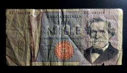 A7   ITALIE   BILLETS DU MONDE     ITALIA   BANKNOTES  1000  LIRE 1989 - [ 9] Sammlungen