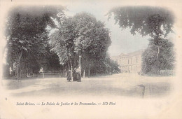 CPA - 22 - St Brieuc - Le Palais De Justice Et Les Promenades - Dos Non Divisé - Saint-Brieuc
