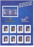 France Collector Ela équipe Foot Football Lloris Gignac 8 Timbres Adhésifs Prioritaire 20 G Neuf Lot Sous Valeur Faciale - Collectors