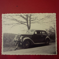 PHOTO AUTOMOBILE A IDENTIFIER ENFANT ET PETIT CHIEN - Guerra, Militares