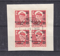 Groenland - Yvert 33 Oblitéré - Bloc De 4 - Valeur 28 € ++ - Used Stamps