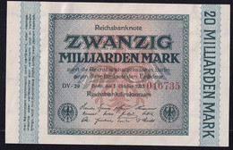 20 Milliarden Mark 1.10.1923 - FZ DV - Reichsbank (DEU-137g) - 20 Miljard Mark