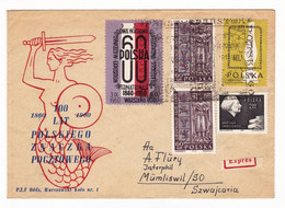 Lettre 1960 Gdańsk Warszawa Henryk Raczyniewski Architekt Pologne Poland Mümliswil-Ramiswil Suisse Architecture - Covers & Documents