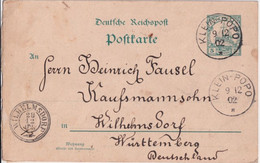 1902 - TOGO ALLEMAND ! - CP ENTIER De KLEIN-POPO => WILHELMSDORF (WÜRTTEMBERG) - Cartas & Documentos