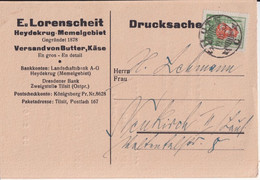 1930 - MEMEL / LITUANIE ! - CP COMMERCIALE De SILUTE => NEUKIRCH (ALLEMAGNE) - Storia Postale