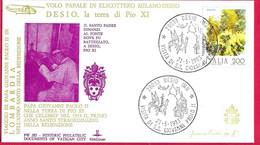 ANNULLO SPECIALE " DESIO (MI)*21.5.1983* VISITA DI S.S. GIOVANNI PAOLO II" SU BUSTA KIM COVER - 1981-90: Storia Postale