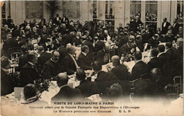 CPA PARIS Visite Du Lord Maire Déjeuner, Ministre Pronoce Son Discours (305563) - Recepties