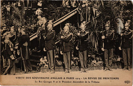 CPA PARIS Visite Des Souverains Anglais 1914 Georges V Et Le Président (305434) - Réceptions
