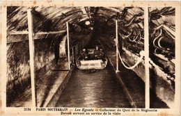 CPA PARIS Souterrain Bateau Servant Au Service De La Visite (305373) - Recepties