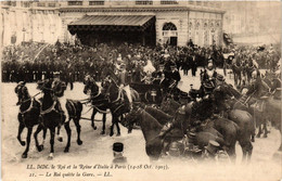 CPA PARIS Le Roi Et La Reine D'Italie Le Roi Quitte La Gare (305511) - Recepties