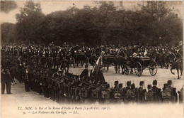 CPA PARIS Le Roi Et La Reine D'Italie Le Voitures Du Cortege (305490) - Recepciones