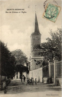 CPA Ste-HERMINE - Rue Du Chateau Et L'Église (297851) - Sainte Hermine