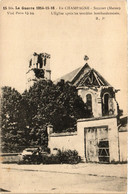 CPA En Champagne-Sillery. L'Église Apres Les Terribles Bombardements (346259) - Sillery