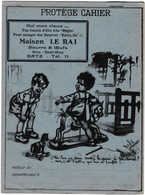 Protège Cahier , Illustration Germaine Bouret , Publicité: Maison Le Rai, Batz - Enfants