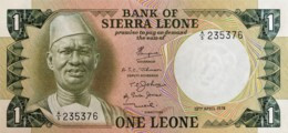 Sierra Leone 1 Leone, P-5a (19.4.1974) - UNC - Sierra Leona