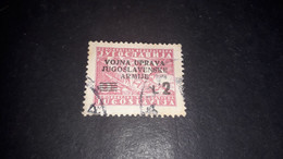 05AL04 ITALIA OCCUPAZIONE STRANIERE LITORALE SLOVENO 1947 FRANCOBOLLI DI JUGOSLAVIA COLORI DIVERSI LIRE 2 "O" - Jugoslawische Bes.: Slowenische Küste