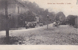 ARZWEILER - ARZVILLER - SARREBOURG  - MOSELLE -  (57) -  CPA BIEN ANIMEE DE 1916....GRÜSS AUS ARZWEILER I. LOTHR.... - Sarrebourg