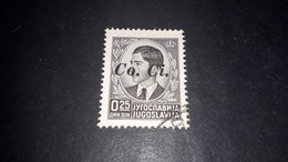 05AL04 ITALIA OCCUPAZIONE STRANIERE JUGOSLAVIA 1941 FRANCOBOLLI SOPRASTAMPA CO.CI 25 P. "O" - Jugoslawische Bes.: Istrien