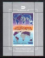 YUGOSLAVIA 1989 Non-aligned Nations Conference Block MNH / **.  Michel Block 35 - Blocks & Sheetlets