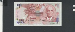 MALAWI - Billet 1 Kwacha 1992 NEUF Pick-23b - Malawi